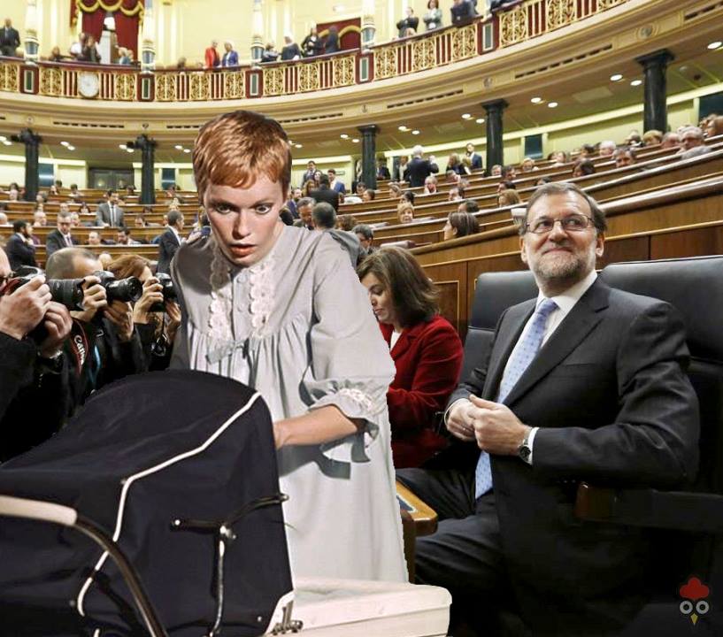 Gallota Bebe Congreso Farrow Rajoy